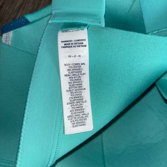 Nike 1x Women's Aqua and Navy Sports Bra excellent condition - Picture 7 of 8